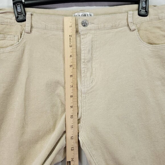 Haorun Corduroy Pants Mens Bootcut Size 38x27 Light Beige - Picture 4 of 13